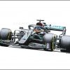 Lewis Hamilton - Mercedes W11 Art Print by UK Artist Mark Anthony