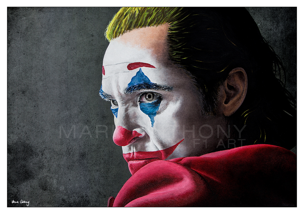 Joaquin Phoenix - Joker - Formula 1 and Movie Art by Mark Anthony