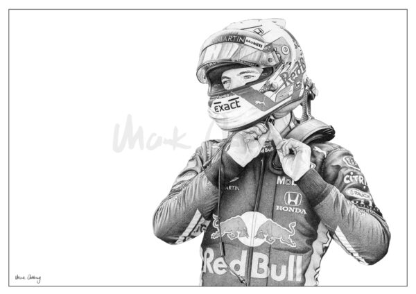 Max Verstappen Formula 1 Art by UK Artist Mark Anthony