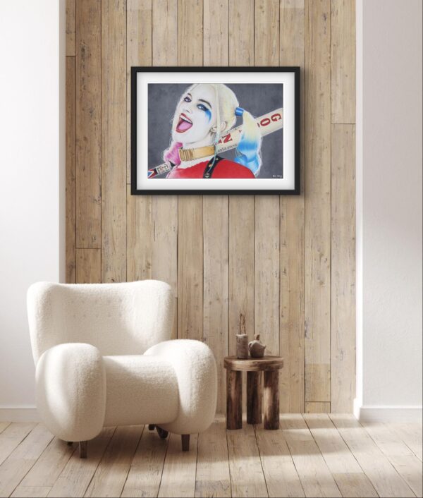 Harley Quinn Art Wall Display