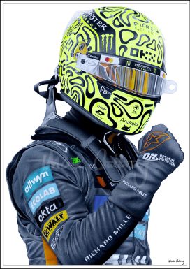Lando Norris - 2025 Formula 1 World Champion - Art print by UK Artist Mark Anthony